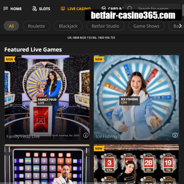 Betfair Live Casino Dice City and Super Stake Roulette