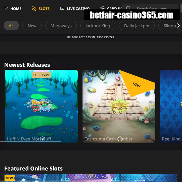 Betfair Slots newest releases